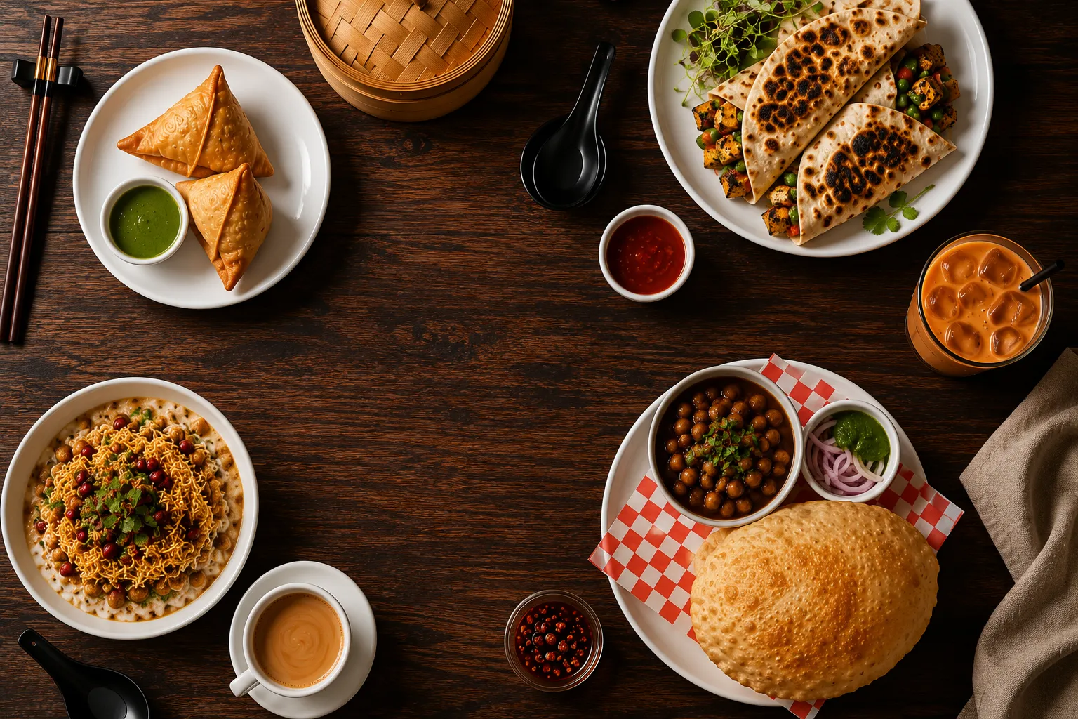 Freshly brewed karak chai and Indian street food at The Chai Hut Country Hills Calgary