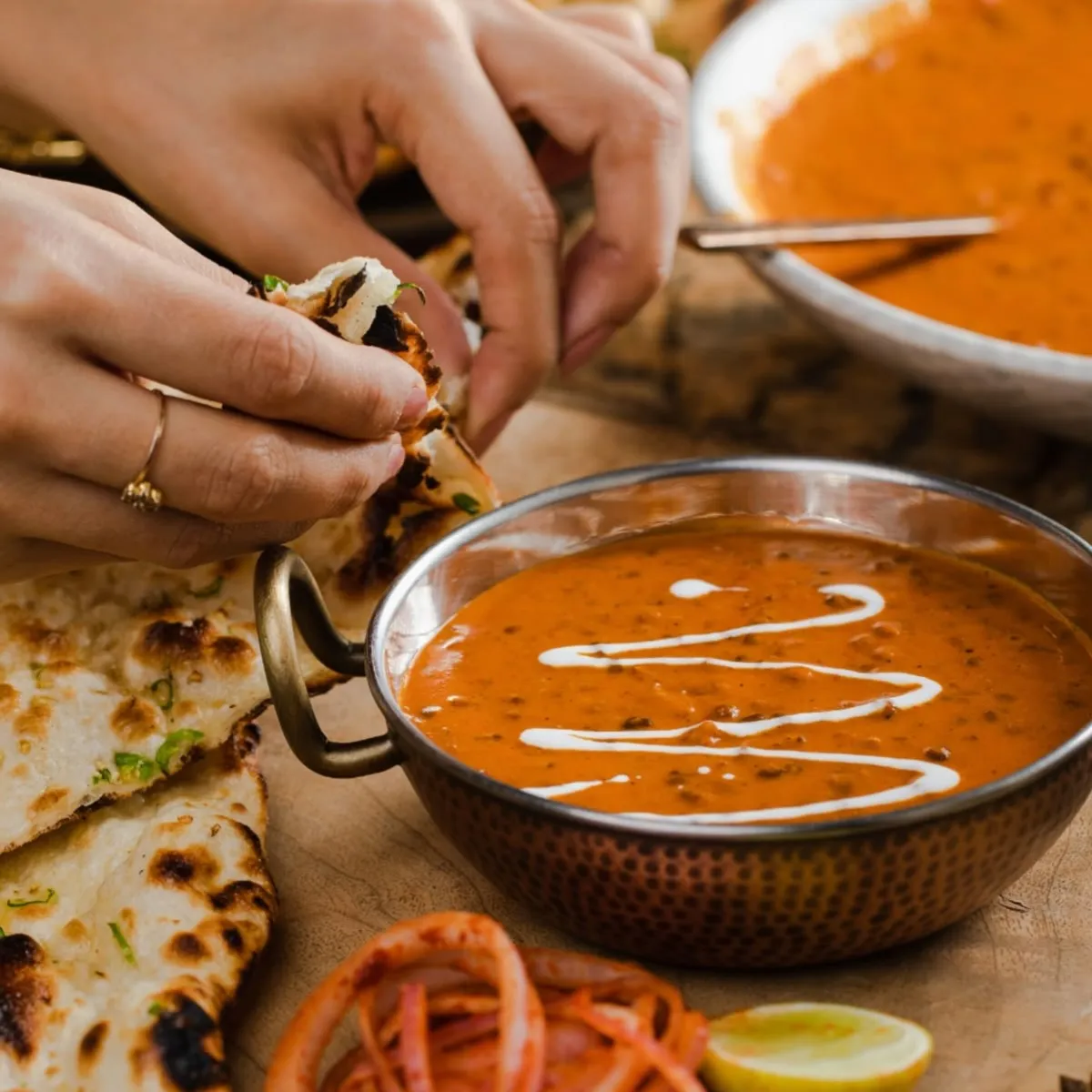 Freshly brewed karak chai and Indian street food at The Chai Hut