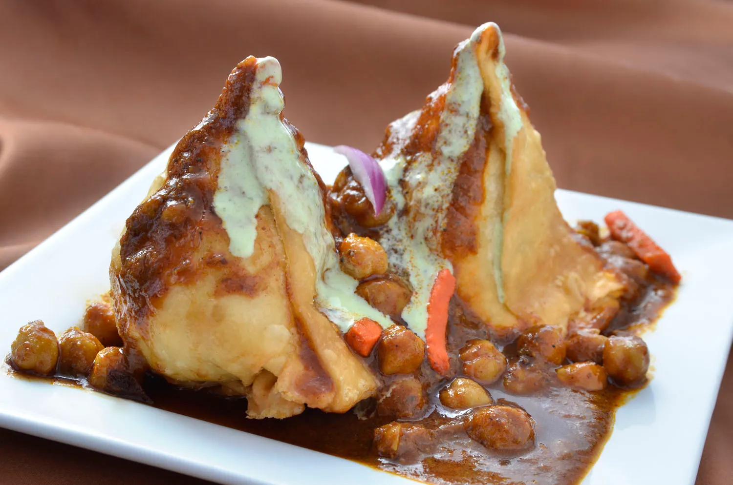 The Chai Hut Bihari Samosa - crispy Indian street food snack in Calgary & Airdrie